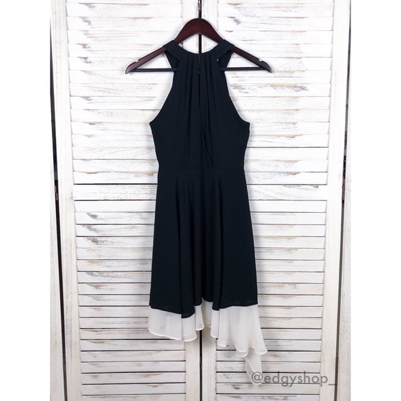 Express | Halter Fit and Flare Dress - Picture 3 of 7